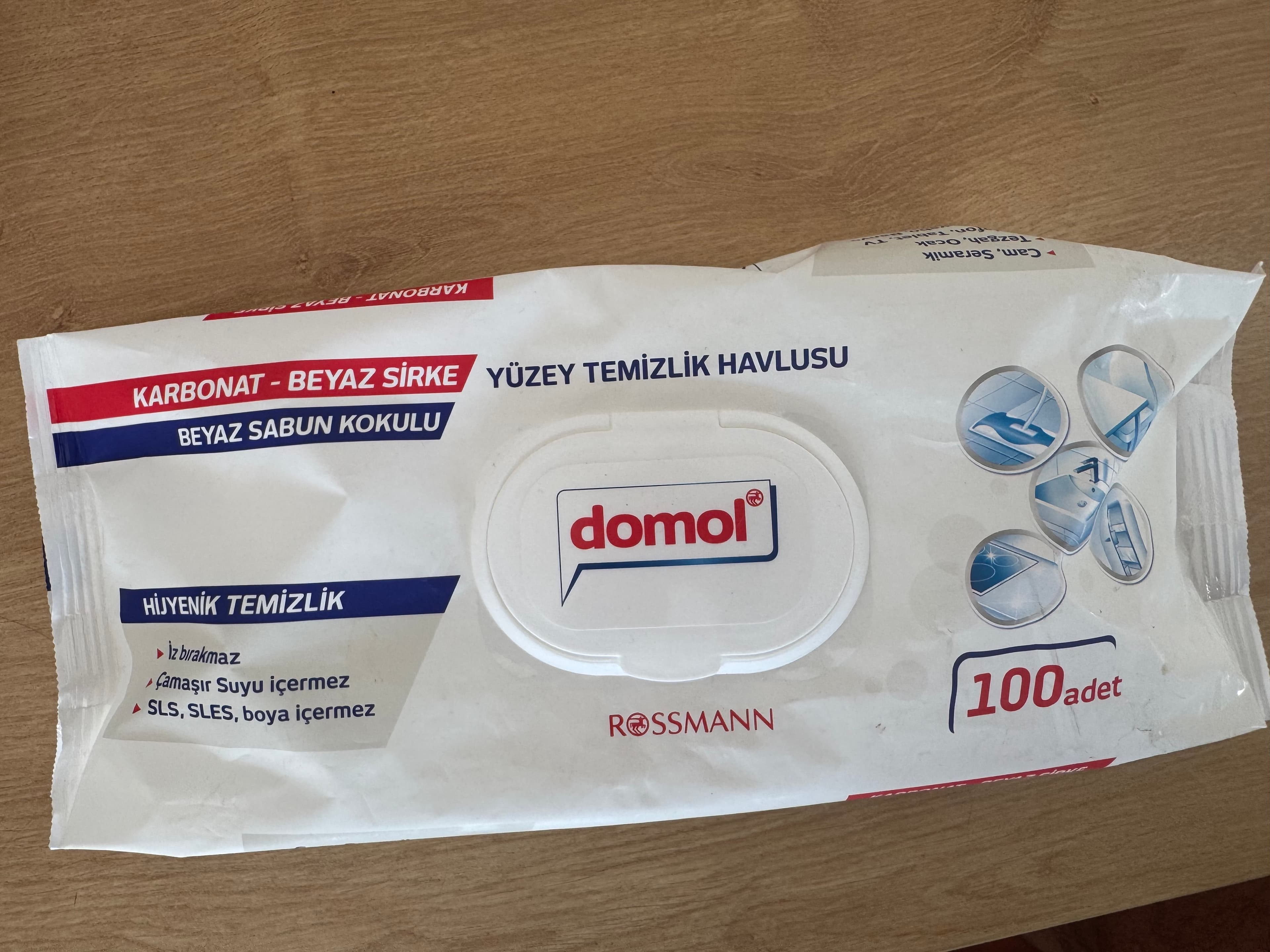 Domol Yüzey Temizleyici Mendil 1